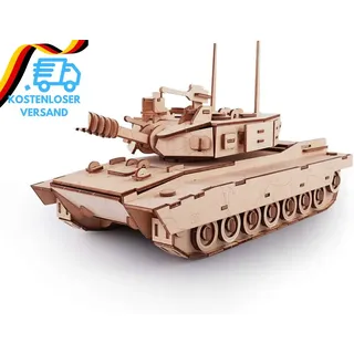 Gudoqi 3D Holz Puzzle, Modell Panzer, Holzbausatz Tank Zu Bauen, DIY Montage Hol