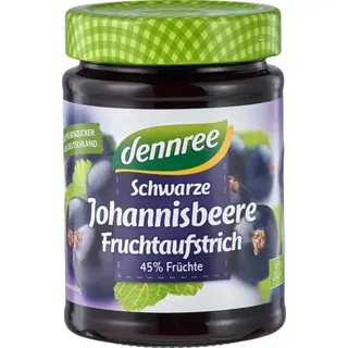 dennree Fruchtaufstrich Schwarze Johannisbeere bio