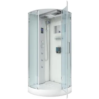 AcquaVapore D37-20r2-ec Dusche Dampfdusche Duschtempel Duschkabine 100x100 Mit 2k Scheiben Versiegelung - Acquavapore