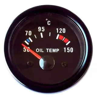 Öltemperaturanzeige 52mm Retro Oldschool Zusatzinstrument Öltemperatur universal (Öltemperaturanzeige)