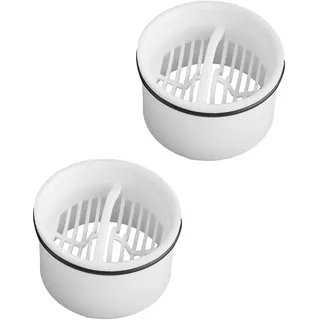 2 Set Haarsieb & Tauchrohr für Dusche, Kompatibel mit Viega Tempoplex Ablaufgarnitur 6960, 6961, 6962, 6963, Ersatz Haarfänger, Haarfilter und Siebeinsatz für Duschablauf Siphon