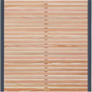 Endorphin Rhombus-Sichtschutzzaun Lärche 5x Elemente 180 x 180 cm + 6x Alu-Pfosten