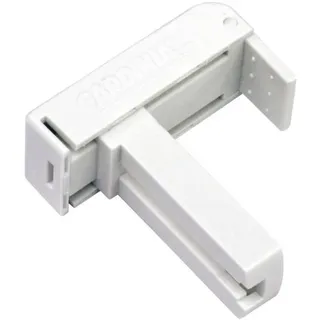 GARDINIA Universalklemmwinkel weiß, 2-er Pack
