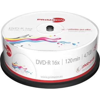 PrimeOn DVD-R 4,7 GB 16x 25 St.