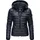 Damen leichte Übergangsjacke Steppjacke mit Kapuze Navy Gr