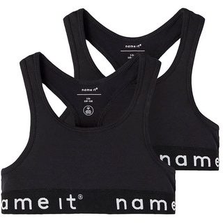 NAME IT Bustier 2er Pack in Black, 122 EU