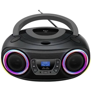Denver TDB-212GR DAB+ FM, Bluetooth, CD, Schwarz, Grau