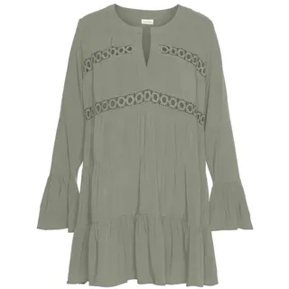 LASCANA Longbluse Damen helles khaki Gr.36/38