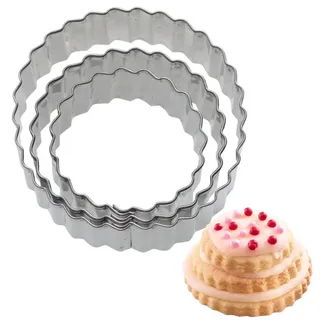 Westmark 3 Terrassen-Ausstechformen Ring gewellt,4,5,6cm,lose m EAN, 35212291