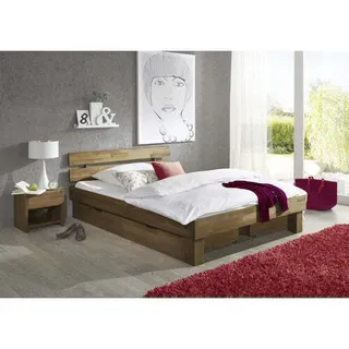 Jenny Futonbett Bett Holzbett 120 x 200 Eiche massiv geölt - 9814-JE-120