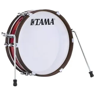 TAMA Club Jam Pancake Bassdrum - 18 x 4 Zoll in Burnt Red Mist mit Chrom Hardware (LJKB18H3-BRM)