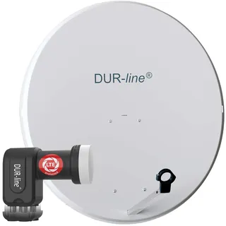 Dur-Line MDA 90 - Digiatale Teilnehmer Satellitenschüssel Komplett-Anlage mit +Ultra - LNB [Camping, Astra 19,2°, DVB-S/S2, Full HD, 4K, 3D]