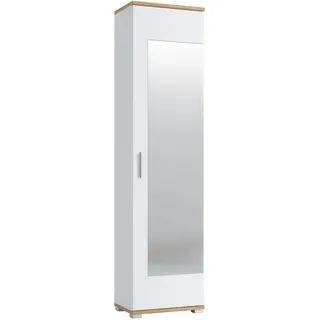 living charm Hola Garderobenschrank 50x34x199 cm weiß