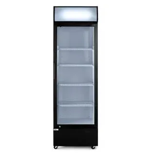 Arktic Getränkekühlschrank 233788, schwarz, mit Glastür, (B/H/T) 58 x 198 x 60,5 cm, 254 Liter