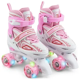 Apollo Super Quad LED ABEC7 verstellbare Kinder Rollschuhe
