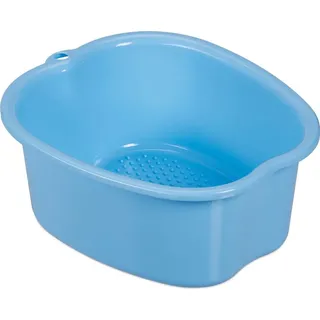 Relaxdays Fußbadewanne, Hellblau