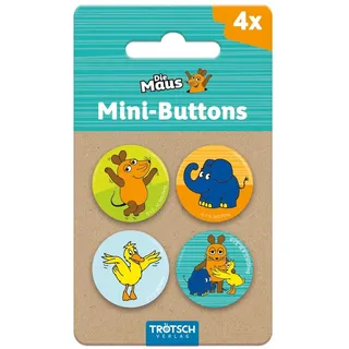 Trötsch Verlag Trötsch Die Maus Mini-Buttons 4er Set