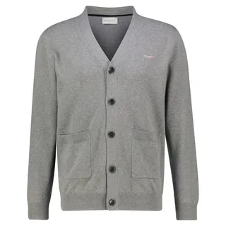 Gant Strickjacke (1-tlg) grau XXL