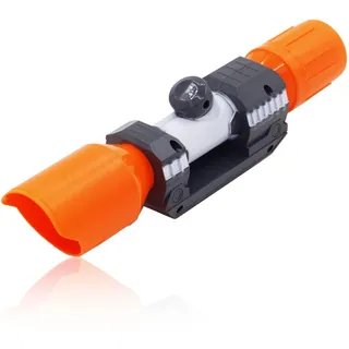 Uadme Kunststoff Zielfernrohr, Scope Sight Attachment Modify Toy, Long Range Zielfernrohraufsatz für for Nerf N-strike Elite Series Spielzeugpistole, Zielgenauigkeit Verbessern