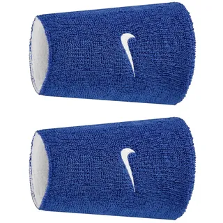 2er Pack NIKE Swoosh Classic Reversible Doublewide Schweißbänder 469 - gameroyal/white/gameroyal