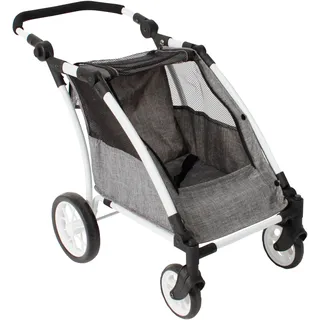 Bayer Chic 2000 Roadster Zwillingsbuggy Grau