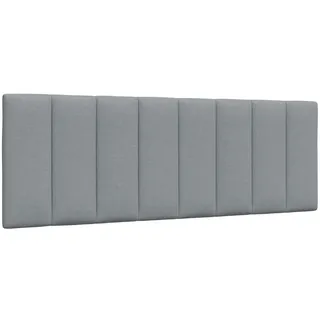vidaXL Kopfteil-Kissen Hanko Hellgrau 140 cm Stoff
