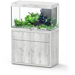 Aquatlantis Sublime 245 100x50cm Aquarium mit Unterschrank Esche weiß