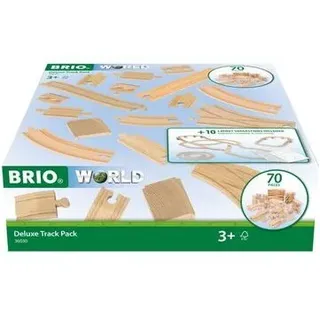 BRIO 63603000 BRIO World 36030 Schienensortiment Deluxe - 70-teiliges Set