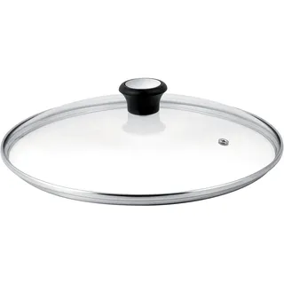Tefal Glasdeckel 28 cm, Edelstahlfassung, Spülmaschinenfest, Dampfventil, Thermokunststoffgriff, 28097712