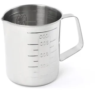 Messbecher aus Edelstahl mit Skala