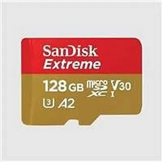 SanDisk Extreme microSDXC UHS-I U3 A2 V30 + SD-Adapter 128 GB