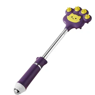 Back Scratcher Extendable - Telescopic Stainless Steel Scratching Tool, Adjustable Portable Self-Massager, Comfortable Scratch Stick for Hard-to-Reach Areas, Home Office Travel, Personal Care Gadget