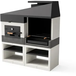 MAESTRO FERRETERO MF - Außenküche Kitaway Otte Grill + Holzofen - 168 x 63 x 192 cm