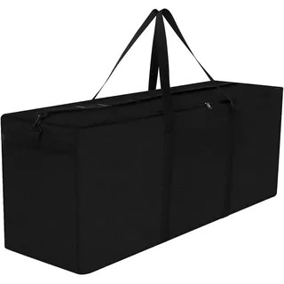 Dokon Aufbewahrungstasche Gartenauflagen 125x40x55cm Oxford Schutzhülle Schwarz