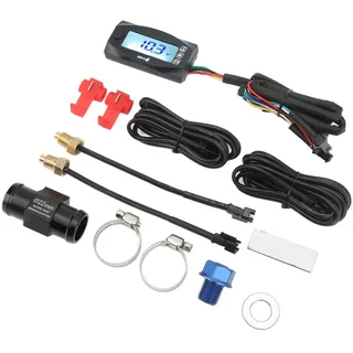 Öltemperaturanzeige, Wasserdichter LCD-Bildschirm 4 in 1 Wassertemperaturanzeige Digitalanzeige für Motorrad (M14*1,5)