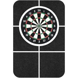 xeerun Dartboard Wandschutz, 60 * 90cm Dart Wandschutz, Dart Surround, Wandumrandung Für Dartboard, Dartscheibe Schutzring, Filz, Selbstklebende, Kann Wände Schützen, Schwarz