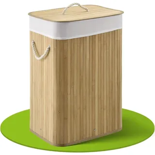 Juskys Wäschekorb 72 l Natur
