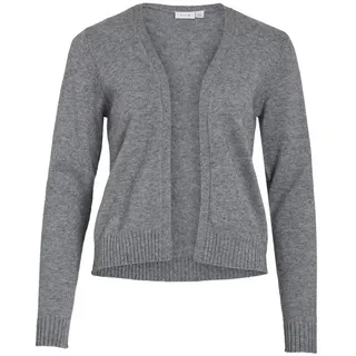 VILA Cardigan »VIRIL SHORT L/S KNIT CARDIGAN-NOOS«, grau