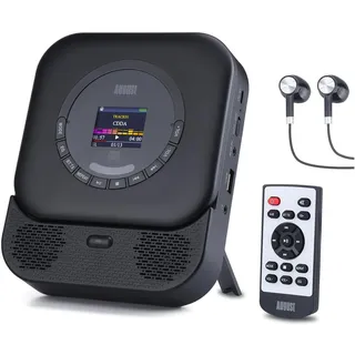 August SE15B MP3-Player Schwarz Bluetooth®, Lautsprecher