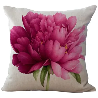 Kissenbezug 80x80 Blume Kopfkissenbezug 80x80 Sanft Baumwolle Leinen sofakissen mit Reißverschluss Dauerhaft Kissenbezüge 80x80 Knitterfreie Starke Atmungsaktivität Couchkissen 1 Pcs
