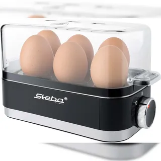 Steba EK 7 6 Eier + Pochiereinsatz Schwarz