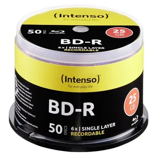 Intenso BD-R 25GB 6x Speed, Cakebox
