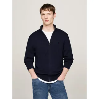 Tommy Hilfiger Cardigan PIMA ORG CTN CASHMERE ZIP THRU blau XXXL (56)