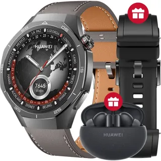 Huawei Watch GT 5 Pro 46 mm Schwarz Fluorelastomer-Armband