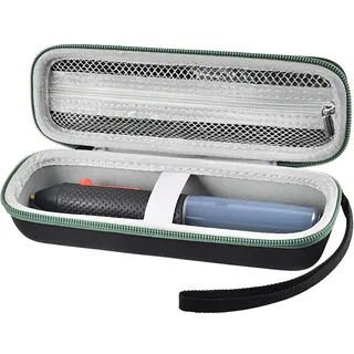 Tasche für Bosch Akku Heißklebestift Gluey, Heiskleber Stifte Glue Pen Lagerung Organizer Halter Bag für AA Akku, USB Ladegerät und Kabel, Mini Glue Sticks, Schwarz-Nur Box