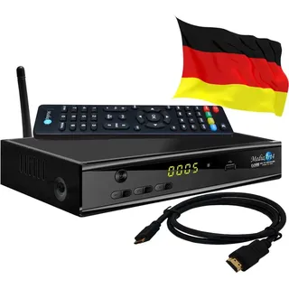 Sat Receiver MEDIAART-4 WLAN programmiert Deutsche Senderliste HD 2xUSB Youtube