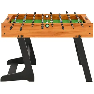 vidaXL Klappbarer Kickertisch 121 x 61 x 80 cm Hellbraun