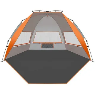 LuxusKollektion Strandmuschel Strandmuschel UV Schutz Strandzelt Pop Up 4 Orange XL Verbessert