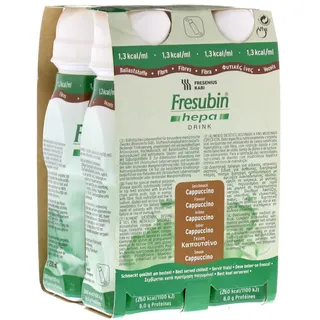 Fresenius Kabi Fresubin Hepa Drink Cappuccino Trinkflasche, 4 x 200 ml, 1er Pack (1 x 2,75 kg)