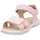 Leder-Sandalen Sparkle in Rosa Gr 38